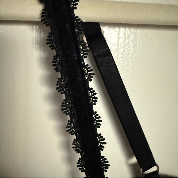 Seductive Wear by Cinema Etoile Cream Black Lace Chemise Babydoll Large Coquette - Picture 3 of 14